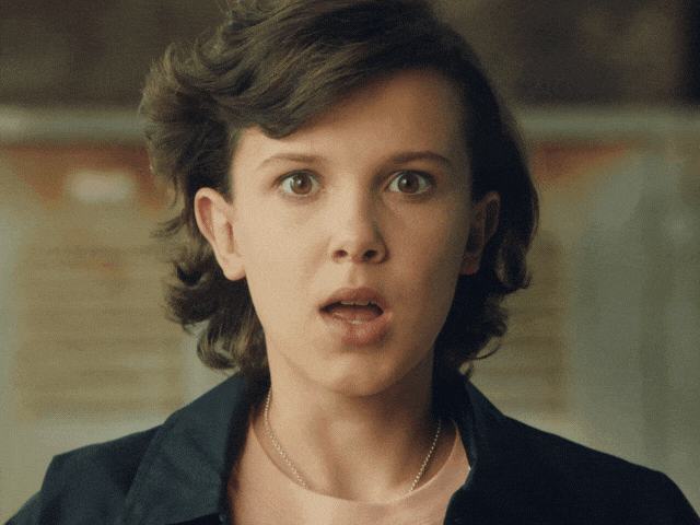 Gif of Millie Bobby Brown