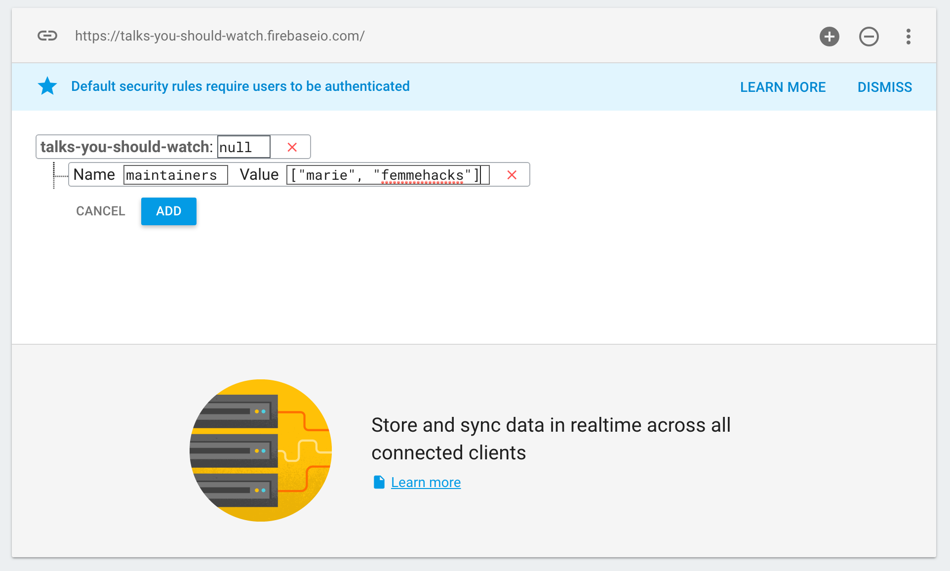 Adding maintainers information