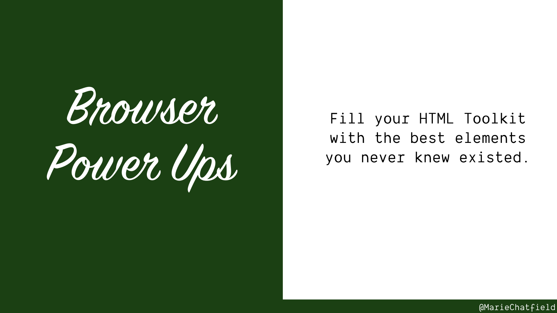 Browser Power Ups title slide